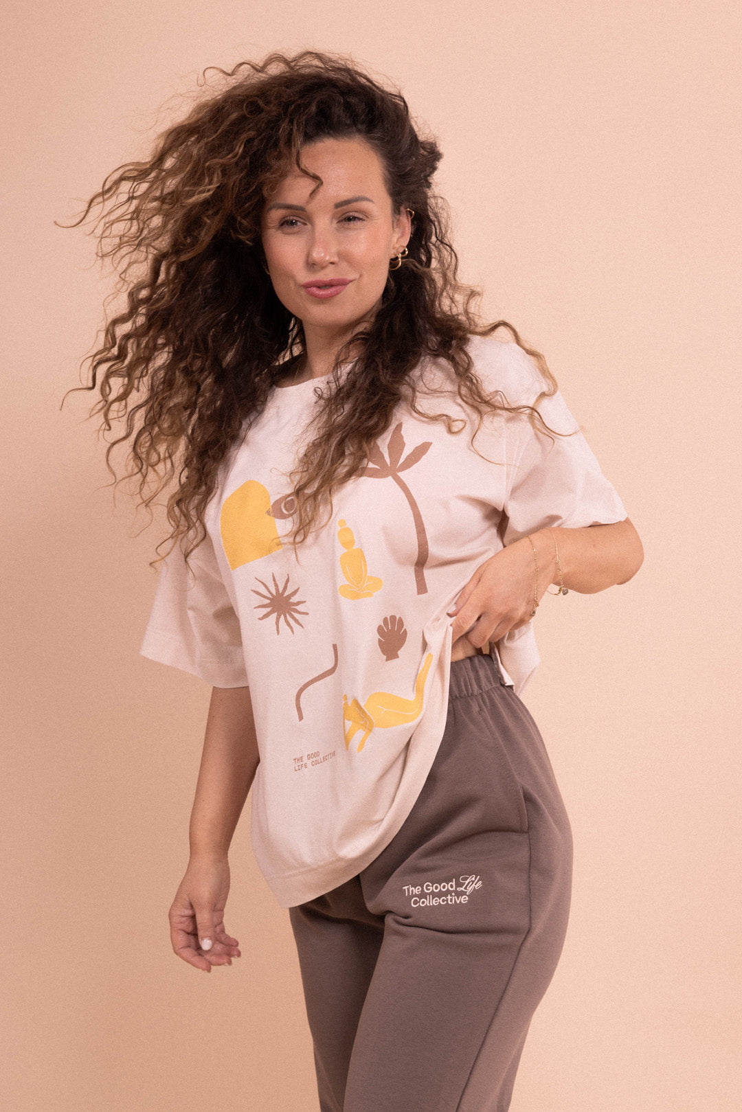 T-shirt Good Life - Crema (Edycja Limitowana)