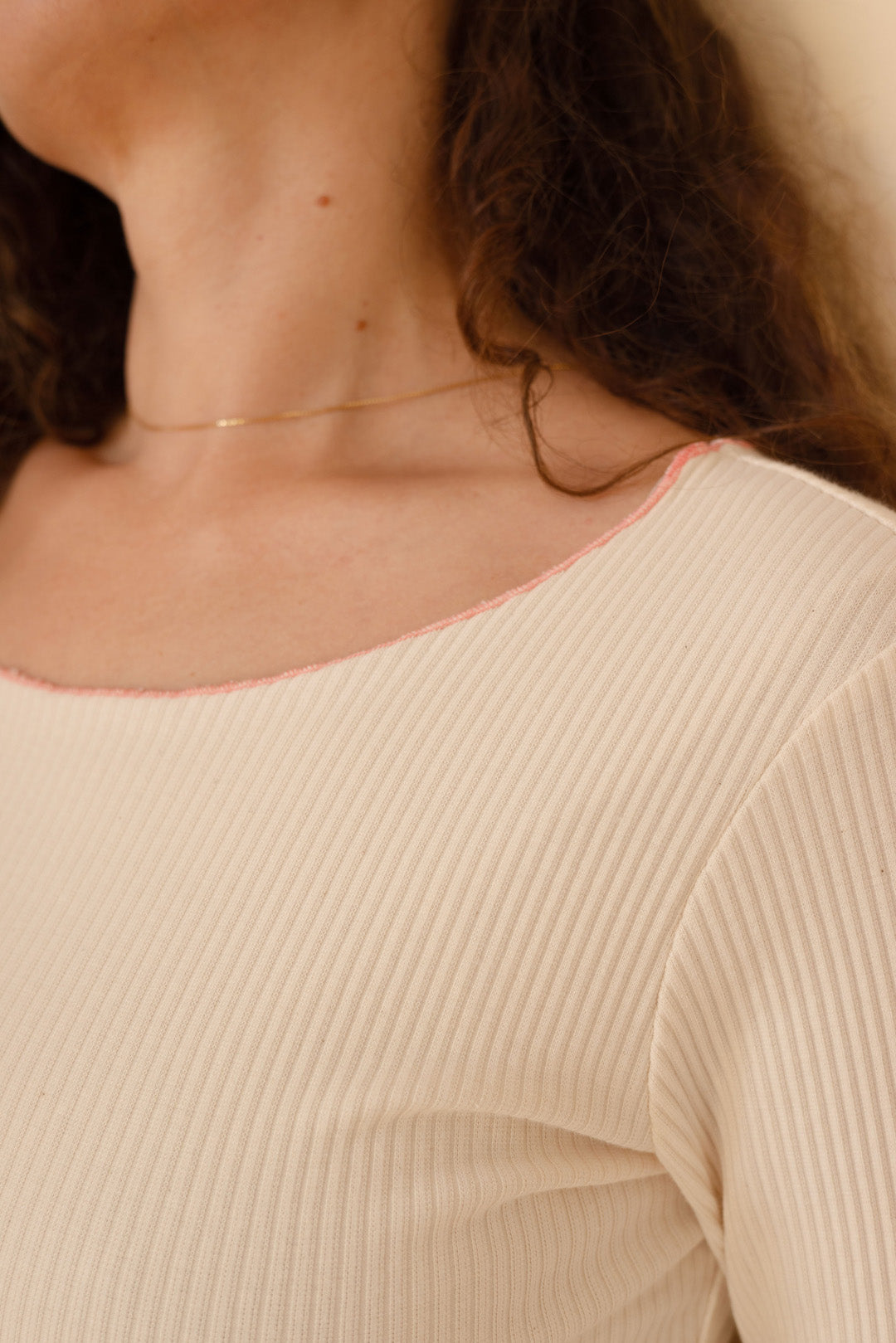 Longsleeve Francesca z Mereżką - Cotton Oats