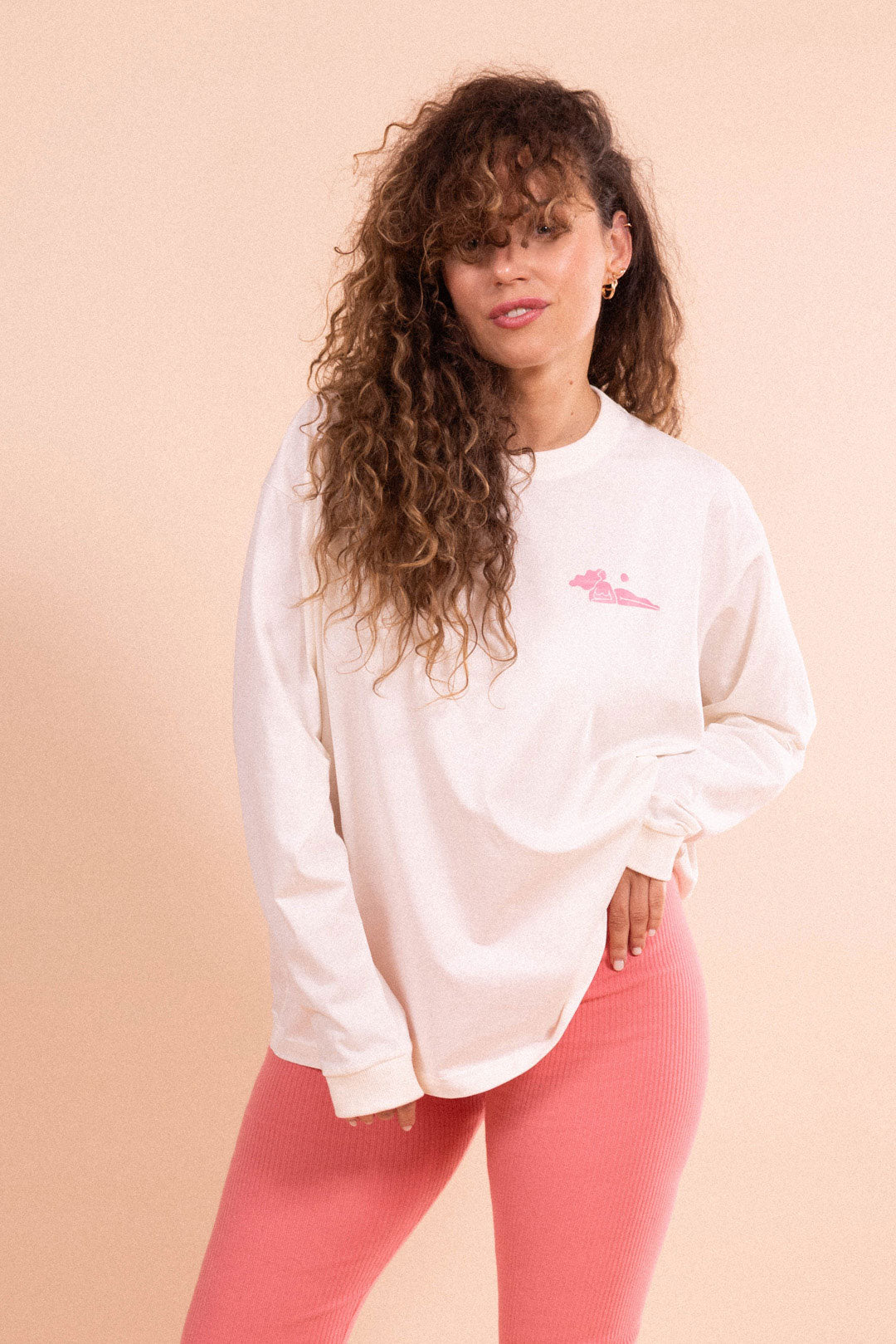 Longsleeve Leasure - Off White (by TGLC)
