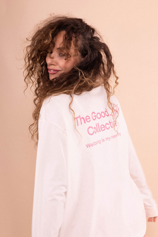 Longsleeve Leasure - Off White (by TGLC)