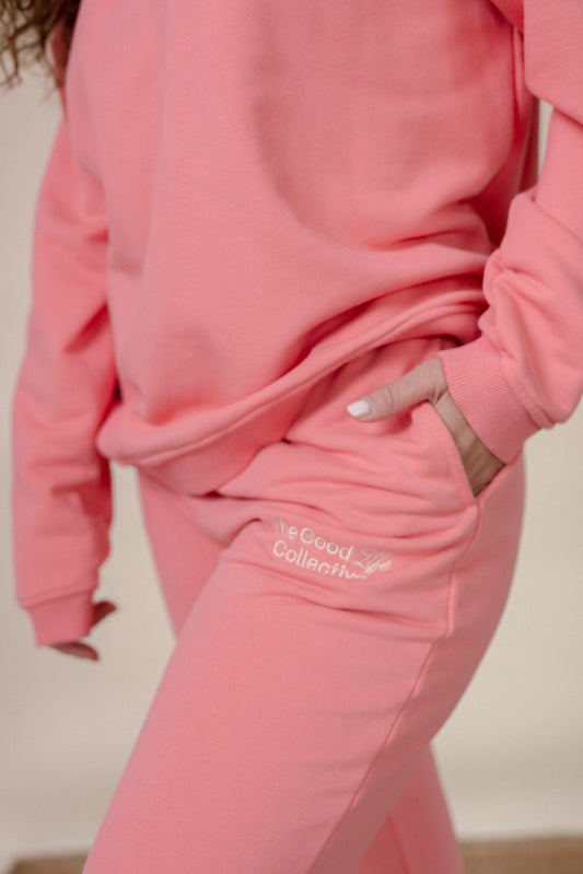 Spodnie Dresowe Comfy - Peachy Pink