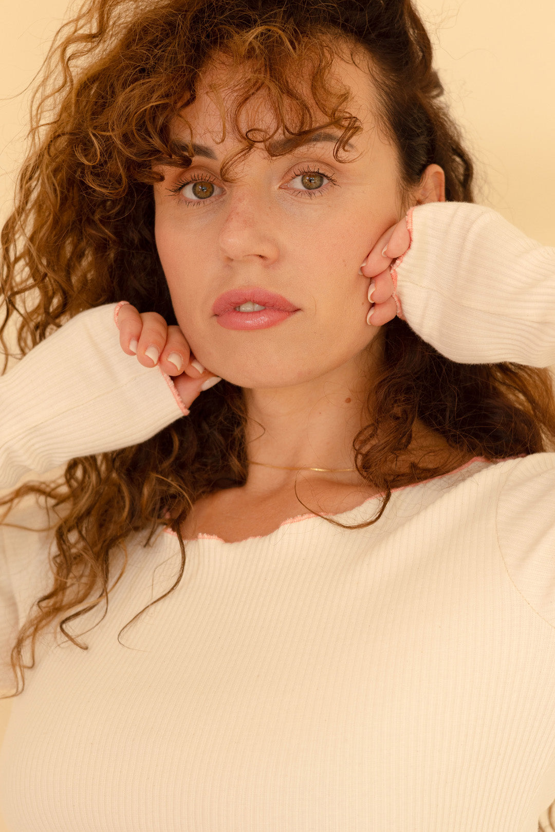 Longsleeve Francesca z Mereżką - Cotton Oats