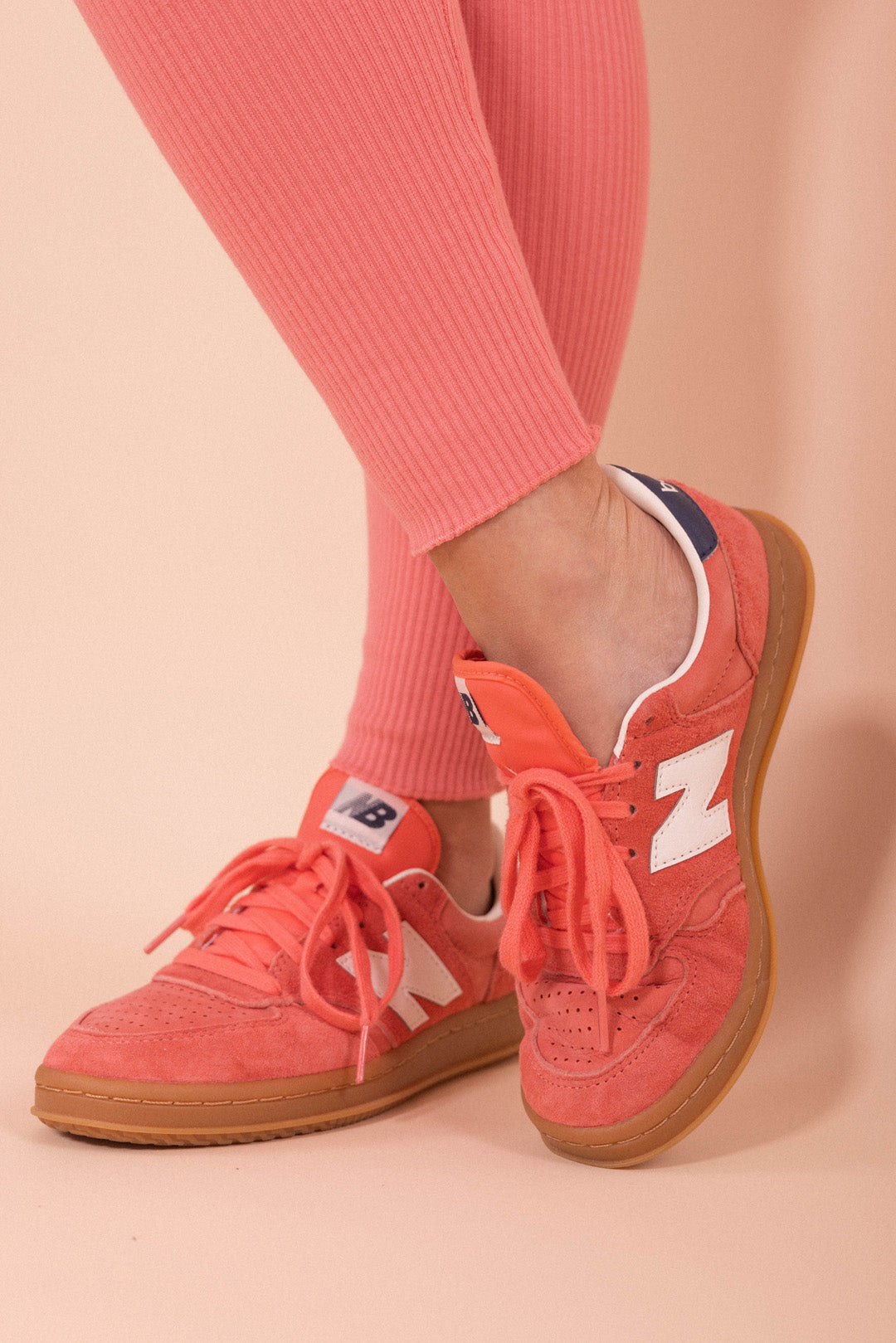 Legginsy Miami Romantic Fit z Mereżką - Peachy Pink