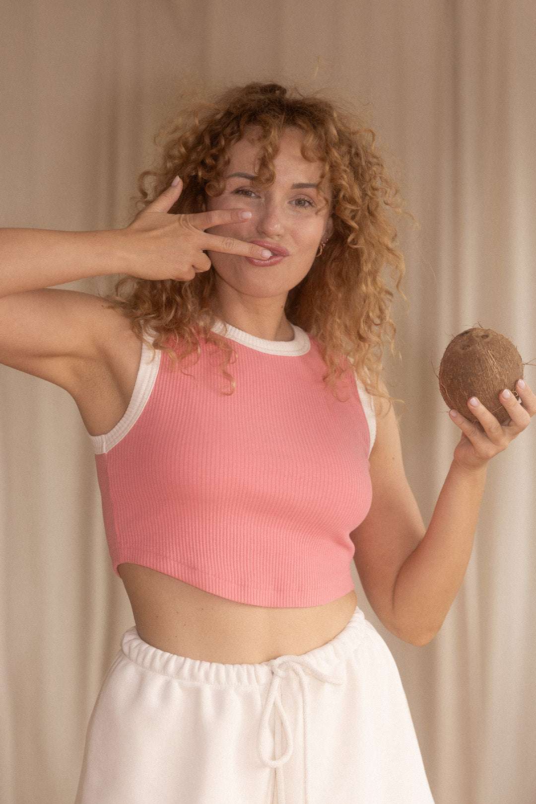 Crop Top Paola - Peachy Pink (MIX)